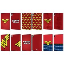OFFICIAL WONDER WOMAN DC COMICS LOGOS LEATHER BOOK WALLET CASE FOR APPLE iPAD picture