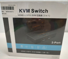 KVM Switch HDMI + USB*4 2.0 KVM 2-in-1 2-Port 4K Z24A Sealed Box picture