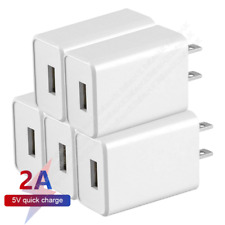 1-5X Lot 5V 2A USB Port Jack Wall Charger 5 Volt v 2 Amp AC to DC Power Adapter picture