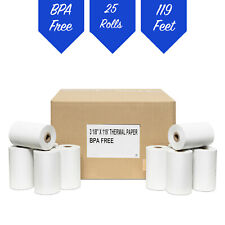 3-1/8 x 119 Feet Thermal Rolls by PosPaperRoll (25 Rolls) picture