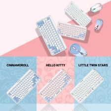 New Thecoopidea Sanrio Wireless Keyboard Mouse Set Little Twin Stars Hello Kitty picture