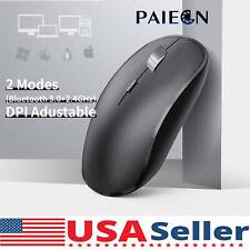 Paiegn 2.4GHz Bluetooth Wireless Optical Mouse USB Rechargeable Mice for Laptop picture