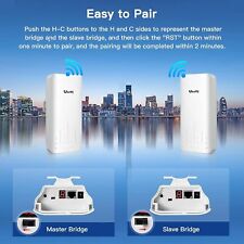 UeeVii 2 Pack 2.4G Wireless Bridge 1KM 100Mbps Point to Point Outdoor CPE 8dBi picture