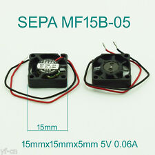 10pcs SEPA MF15B-05 15x15x5mm 1505 5V 0.06A Small Mini Micro Server Cooling Fan picture