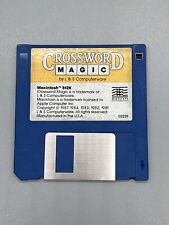 VTG 1987 Apple Macintosh 512K Mindscape Crossword Magic 3.5” Floppy DIsk picture