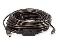 Monoprice USB-A to USB-B 2.0 Cable - Active, 28/24AWG, Black, 49ft picture