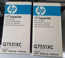 2 New Genuine Factory Sealed OEM HP Q7551X Toner Cartridges 51X picture