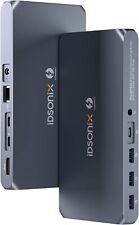 iDsonix Thunderbolt 3 Docking Station Dual 8K@60HZ Display NVMe&SATA for MacBook picture