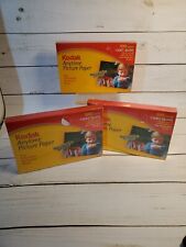 VTG Kodak Anytime 4x6 Picture Photo Paper Soft Gloss 100 Sheets - Lot Of 3 NEW picture