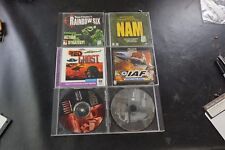 LOT of 6 War Games Rainbow Six Red Ghost NAM Panzer General  PC CD-ROM Media picture