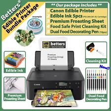 Betters® EDIBLE Printer Set- Cake Ink & 25 Sugar sheets & Clean Kits & Food Pens picture
