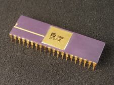 Rare Vintage Synertek 2650-P-02 8-Bit Microprocessor CPU Purple Ceramic Gold Lid picture