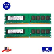 Memory Elpida 6400U 2GB (2X 1GB) Desktop PC RAM DDR2 1RX8 EBE10UE8ACWA-8G-E picture