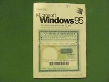 Vintage Microsoft Windows 95 For Distribution Manual. picture
