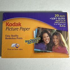 Kodak 8870537 Picture Paper Soft Gloss 20 Sheets of 4x6 Sew Sealed picture