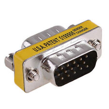 HD15 VGA/SVGA Male to Male Mini Gender Changer / Adapter / Coupler / Connector picture