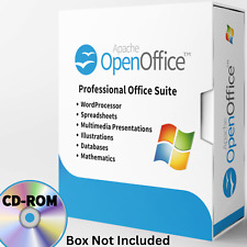 Open Office Software Suite for Windows -Word Processing Home Student Business CD picture