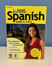 Instant Immersion SPANISH CDs PC Mac Level 1, 2 & 3 Sealed picture