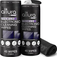 Electronic Wipes Streak-Free (90-Wipes) - Screen Cleaner Wipes for TVs, Monitors picture