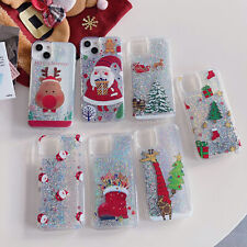 Liquid Glitter Quicksand Christmas Santa Tree Elk Boots Deer Cover Case For OPPO picture