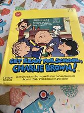 Vintage 1995 Get Ready For School Charlie Brown Educational PC CD Rom Game New picture