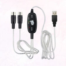  180 X2cm MIDI to USB In- Out Cable Interface Keyboard Converter picture