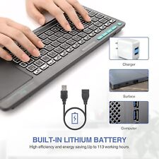 Rii K18S Wireless Bluetooth Keyboard with Backlit Touchpad For PC Smart TV picture