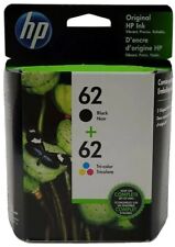 HP 62 Black Tri-Color Ink Cartridges N9H64FN C2P04AN C2P06AN Genuine Foil Packs picture