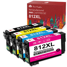 4-Pack 812XL T812XL Ink Cartridge For Epson EC-C7000 Pro WF-7310 WF-7820 WF-7840 picture