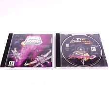 Vtg PC Games - Star Wars Tie Fighter & X Wing Collectors CD Rom Lucasarts picture