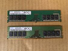 LOT 2 SAMSUNG 16GB(2X8GB) 1RX8 PC4-2666V MEMORY M378A1K43CB2-CTD I5-1(16) picture