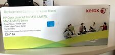 GENUINE FACTORY SEALED OEM Xerox CE411A Cyan Toner 006R03015 Rips and tape picture