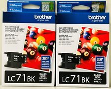 New Genuine Brother LC71 Black 2PK Ink Cartridges MFC-J280W, MFC-J425W picture