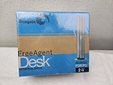 SEAGATE FREE AGENT DESK EXTERNAL DRIVE 2 TB    NEW FACTORY SEALED picture
