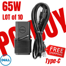 🔥10XGenuine Dell 65W Type C Laptop Charger USB-C AC Adapter 20V 3.25A HA65NM190 picture