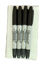 Sharpie Fine/Ultra Fine Twin Tip Permanent Marker, Black - 4 PACK picture