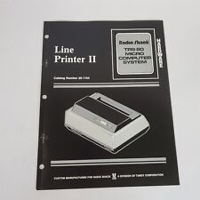 Vintage Original Radio Shack TRS-80 Line Printer II Technical Manual 26-1154 picture