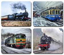 Trains Locomotives Steam Rail ~ Mouse Pad / PC Mousepad ~ Railway Collector Gift picture