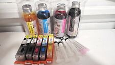Edible ink Set- Refill 4 * 100ml bottles with 4 needles & 280/281 Cake Cartridge picture