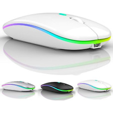 2.4GHz Wireless Optical Mouse USB Rechargeable RGB Cordless Mice For PC Laptop✅ picture