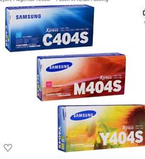Toner - Genuine Set of 3 Samsung CLT-C404S CLT-M404S CLT-Y404S.BLK sold out. picture