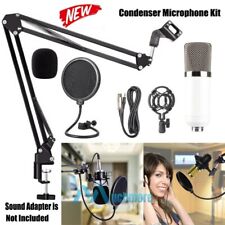 Pro Studio Recording Condenser Microphone Pop Filter Arm Stand Shock Mount Set picture