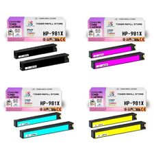 8PK TRS 981X BCMY HY Compatible for HP PageWide MFP 586dn 586f Ink Cartridge picture