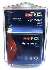 Iomega Zip Disk 750MB Cartridge 3-Pack Discontinued by Manufacturer New & Sealed picture