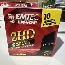 2 Pack BASF 10 Diskettes 2HD High Density 3.5 inch Floppy Disk Fast Shipping picture