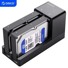 ORICO DualBay Hard Drive Docking Station USB3.0 Enclosure for 2.5/3.5in HDD SSD picture