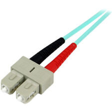 StarTech.com 5m (15ft) LC/UPC to SC/UPC OM3 Multimode Fiber Optic Cable, Full Du picture