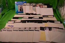 Lot of 50+ Floppy Computer Disk Software 5.25