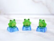 Frog Artisan Keycap Frogs Cute Collectible Kawaii Keycaps Small Batch Resin Kero picture
