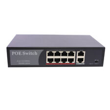 PoE Network Switch 10/100m Power Injector 8 Port + 2 Port Power Over Ethernet picture
